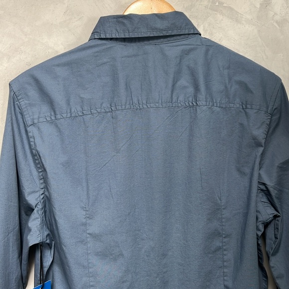 Vince Camuto MenClassic Fit Solid Long Sleeves Casual Shirt, Stone Blue, size S - Picture 8 of 9